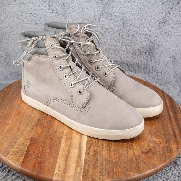 Timberland Dausette A1H26 Womens 9 Gray Nubuck Leather High Top Boots - Picture 1 of 6